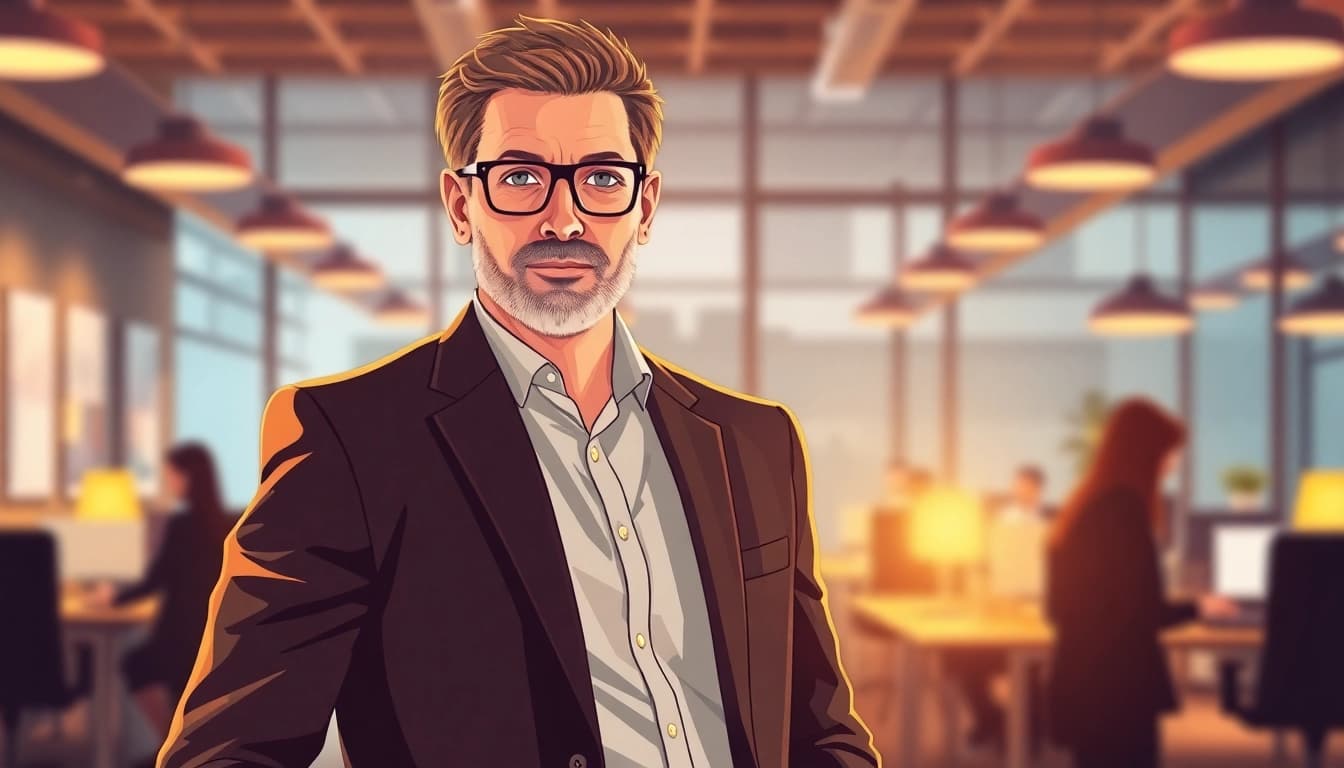 Headhunter auf sich aufmerksam machen: Professioneller Headhunter analysiert Bewerber in einem modernen Büro.