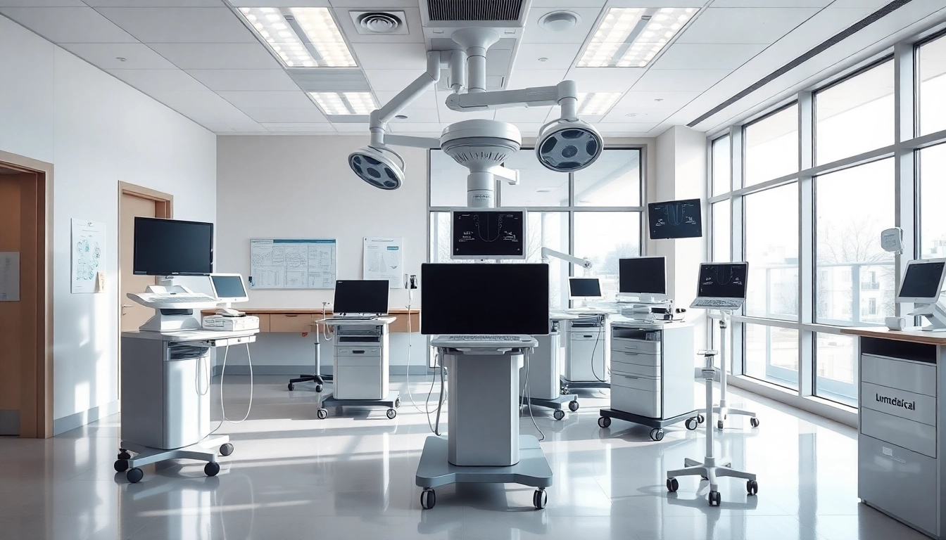 Deus medical Gerät in einer hochmodernen Klinik, die Zuverlässigkeit und Innovation zeigt.
