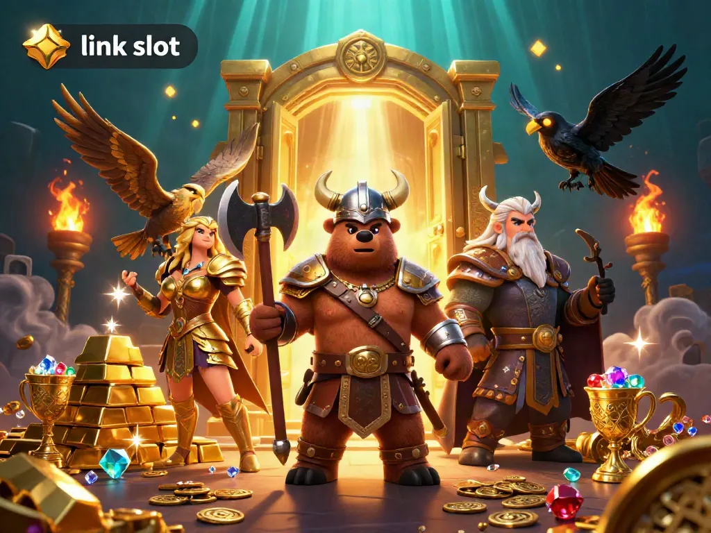 Engage with our link slot adventure featuring epic characters in rich, treasure-filled casino scenes.