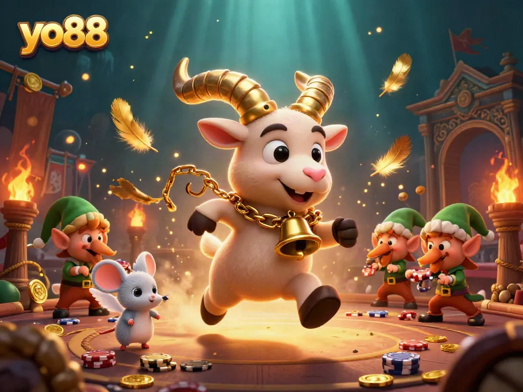 Join the YO88 casino adventure with festive characters and enchanting gaming elements.
