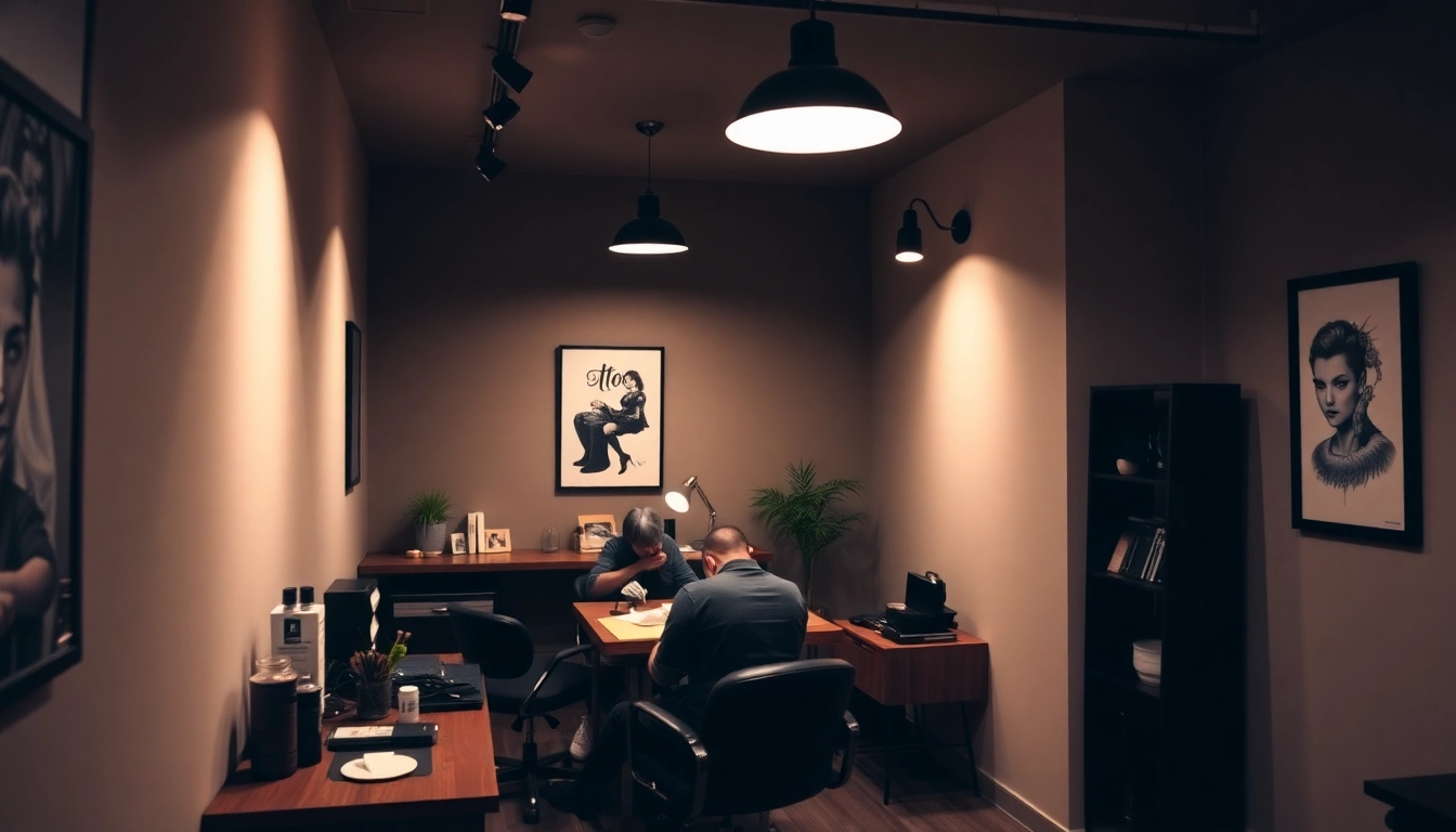 Professionelle Tätowierungen im Tattoo Studio München mit Künstlern, die beeindruckende Designs erstellen.