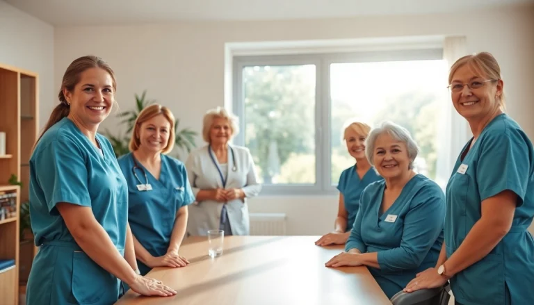 Ein engagiertes Team in der Pflege zeigt, wie man erfolgreich Personalgewinnung in der Pflege umsetzt.
