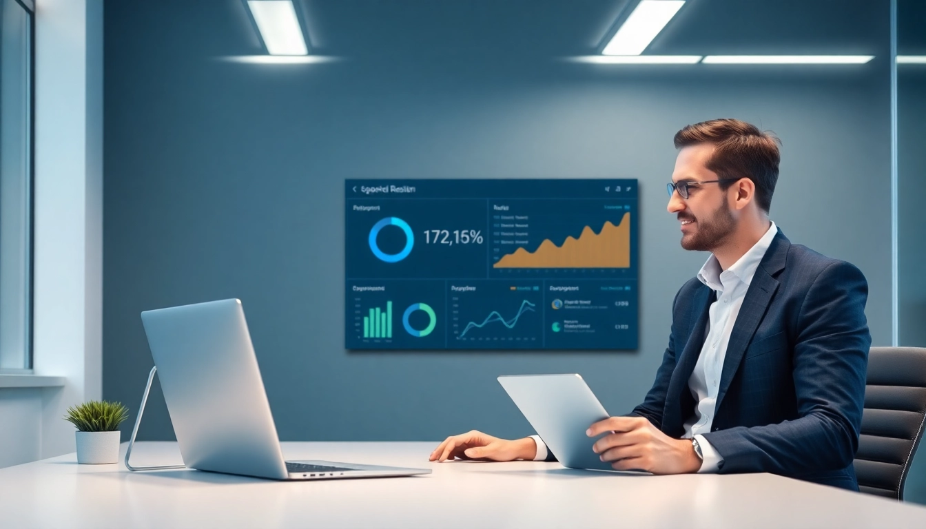 Beratung zur Unternehmensberatung Digitalisierung durch einen Experten in einem modernen Büro.