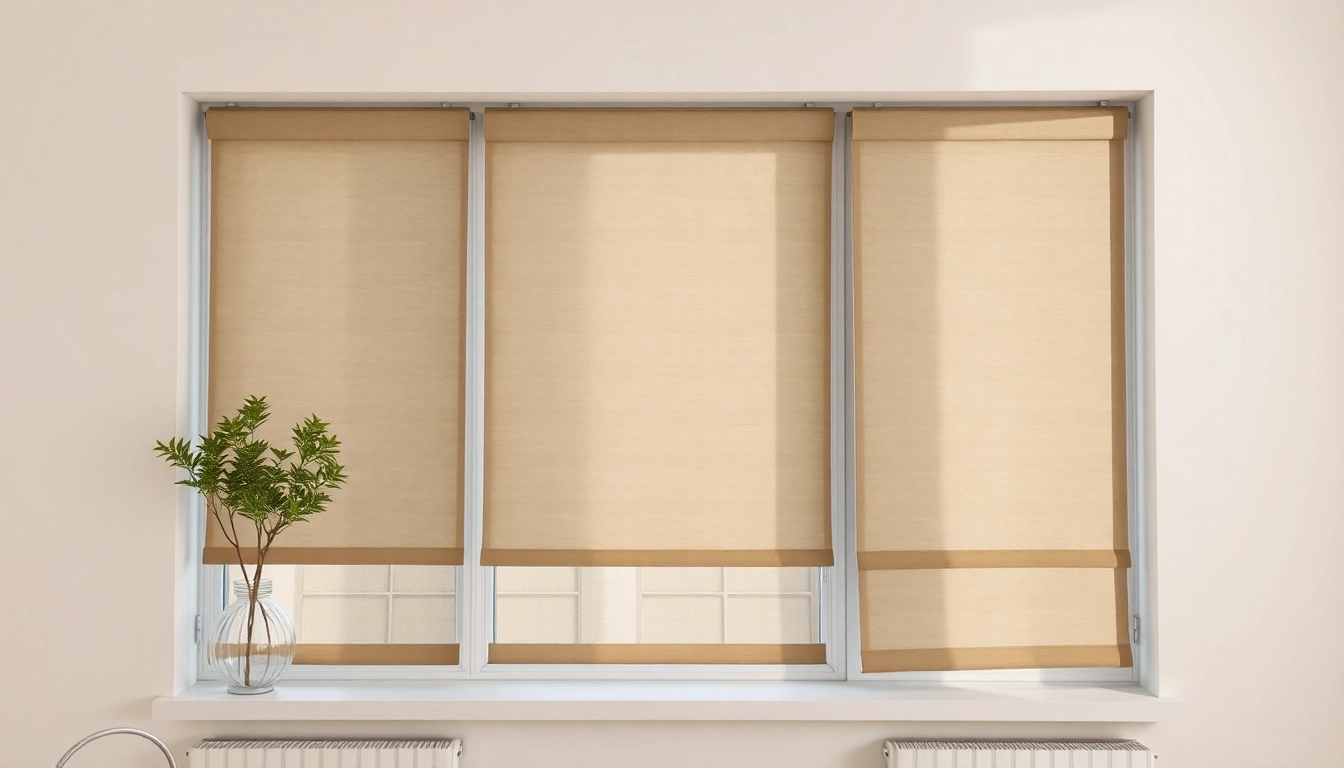 Installieren Sie Plissee ohne Bohren einfach mit Klemmträgern in einem modernen Fensterdesign.