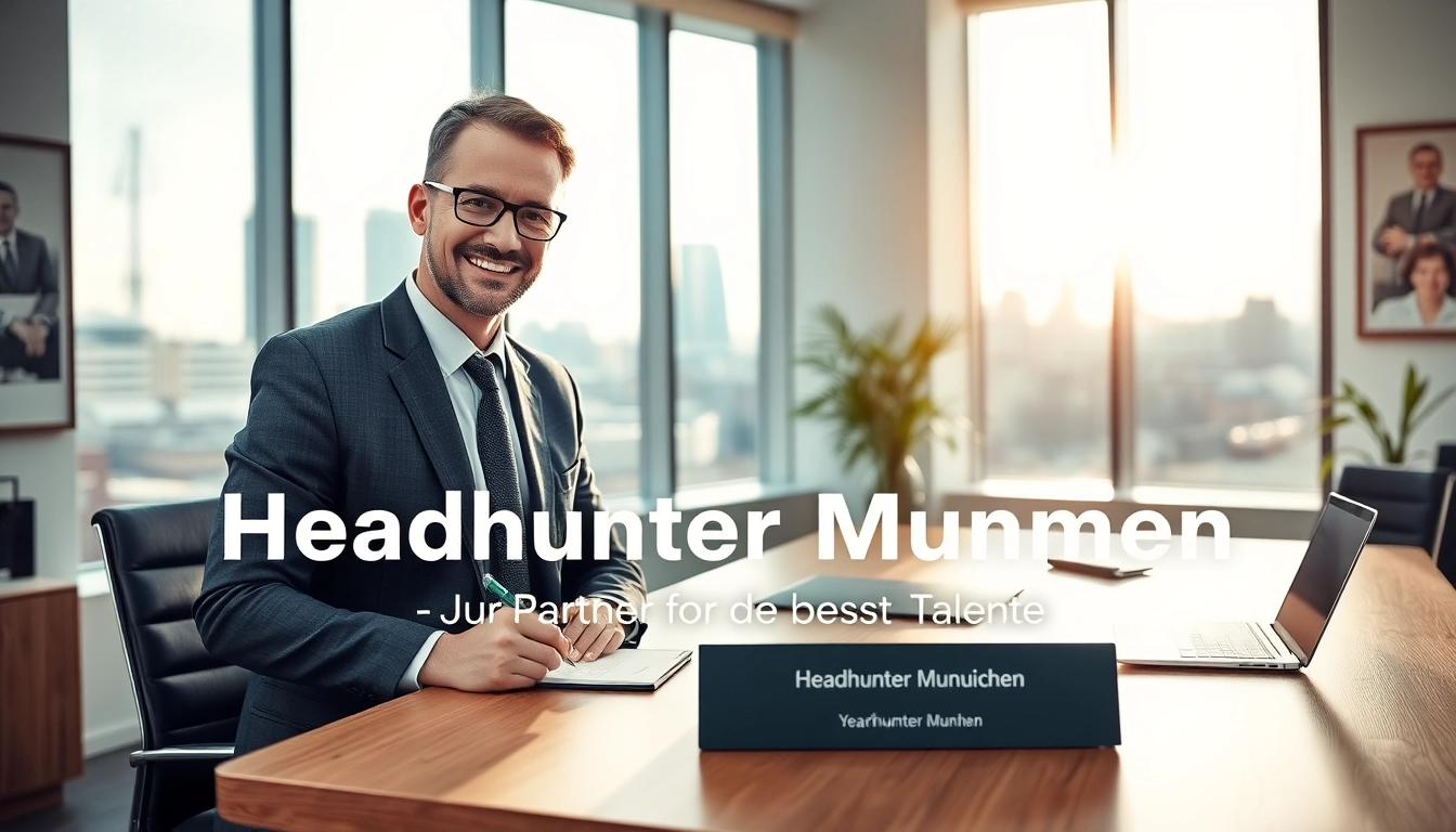 Headhunter München bietet professionelle Rekrutierungsdienstleistungen in einem modernen Büro an.