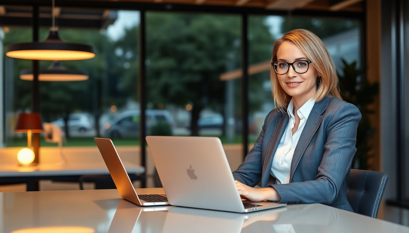 Headhunter Mühlheim bei der Arbeit an professionellen Rekrutierungsunterlagen in einem modernen Büro.