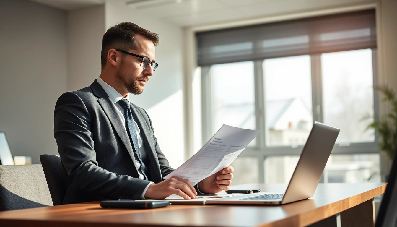 Headhunter Bielefeld bewertet Lebensläufe am Schreibtisch, um qualifizierte Kandidaten zu finden.