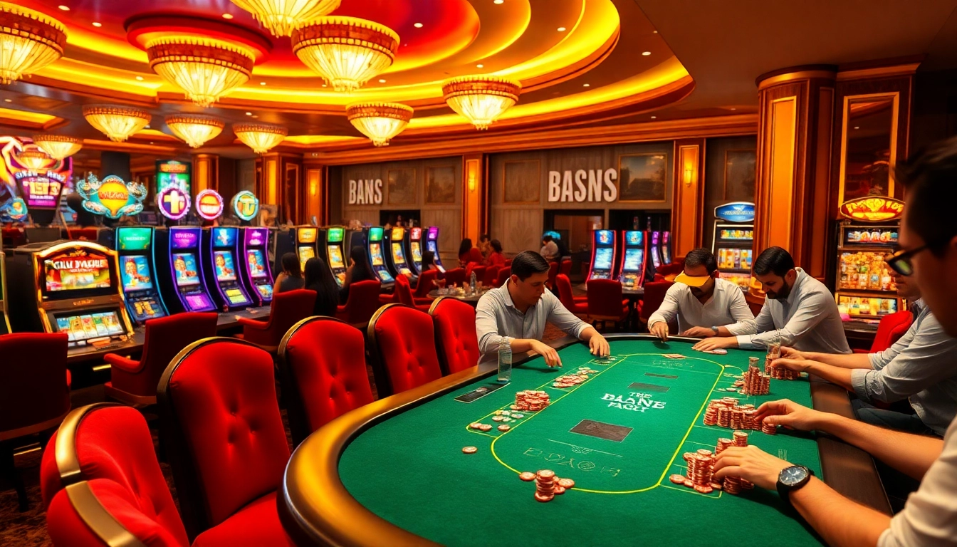 Players enjoying an exciting poker game at https://x88ni.com/, showcasing colorful chips and high stakes.