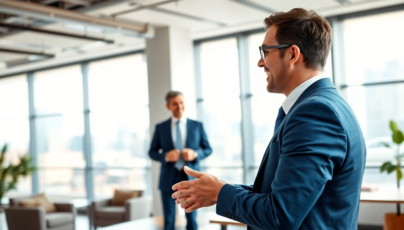 Headhunter Schweiz bei einer Beratung mit einem Kandidaten, um professionelle Karrieremöglichkeiten zu besprechen.