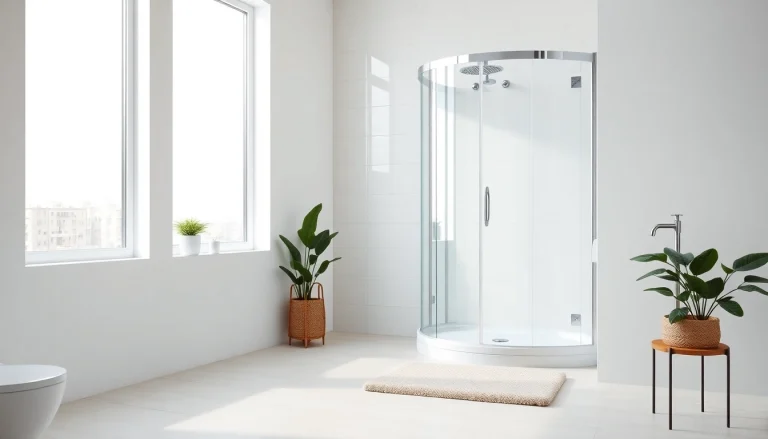 Erleben Sie die sonni Duschkabine 100x100 in einem modernen Badezimmer mit eleganten Details.