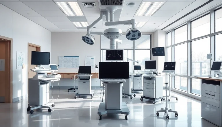 Deus medical Gerät in einer hochmodernen Klinik, die Zuverlässigkeit und Innovation zeigt.